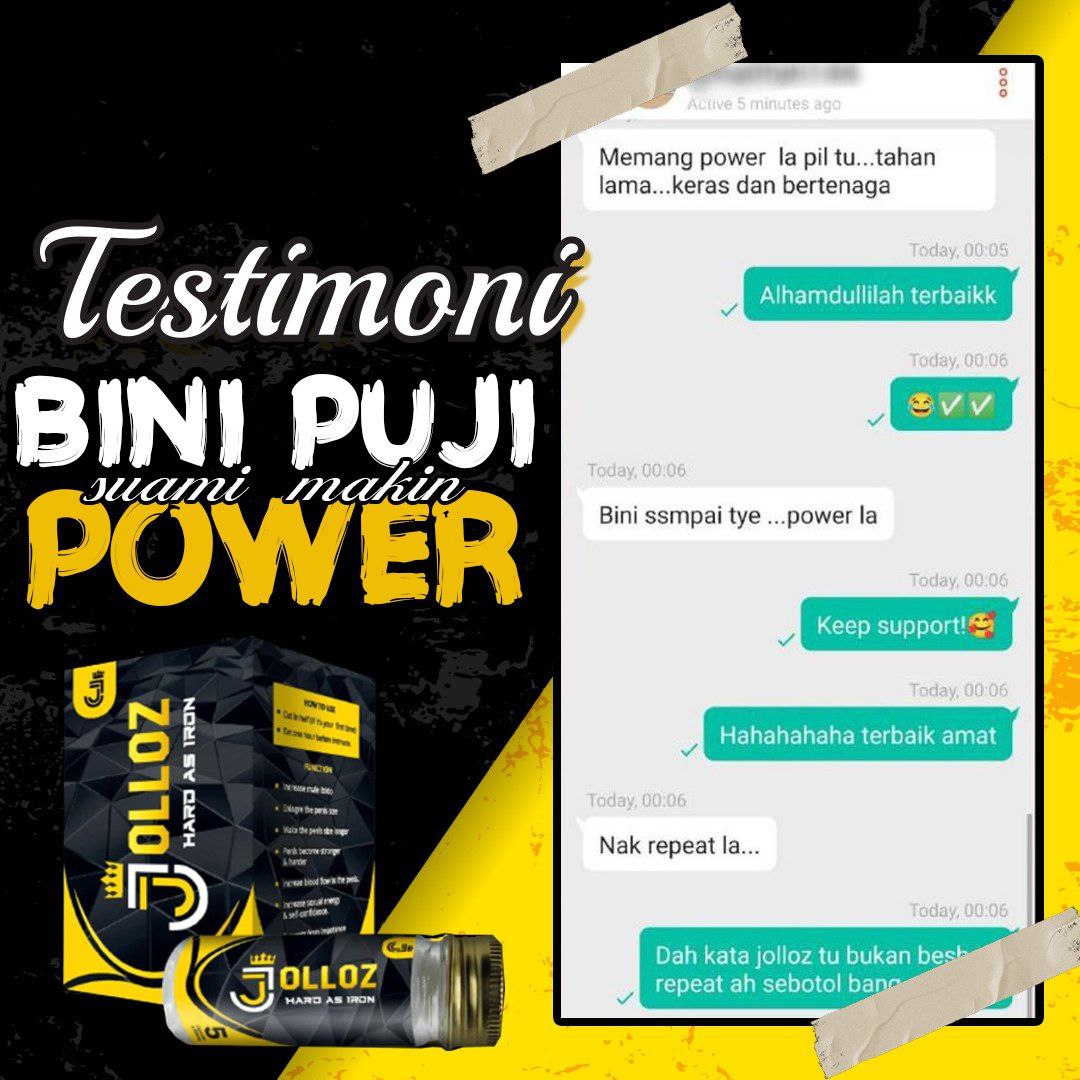 Testimoni pelanggan JOLLOZ 03