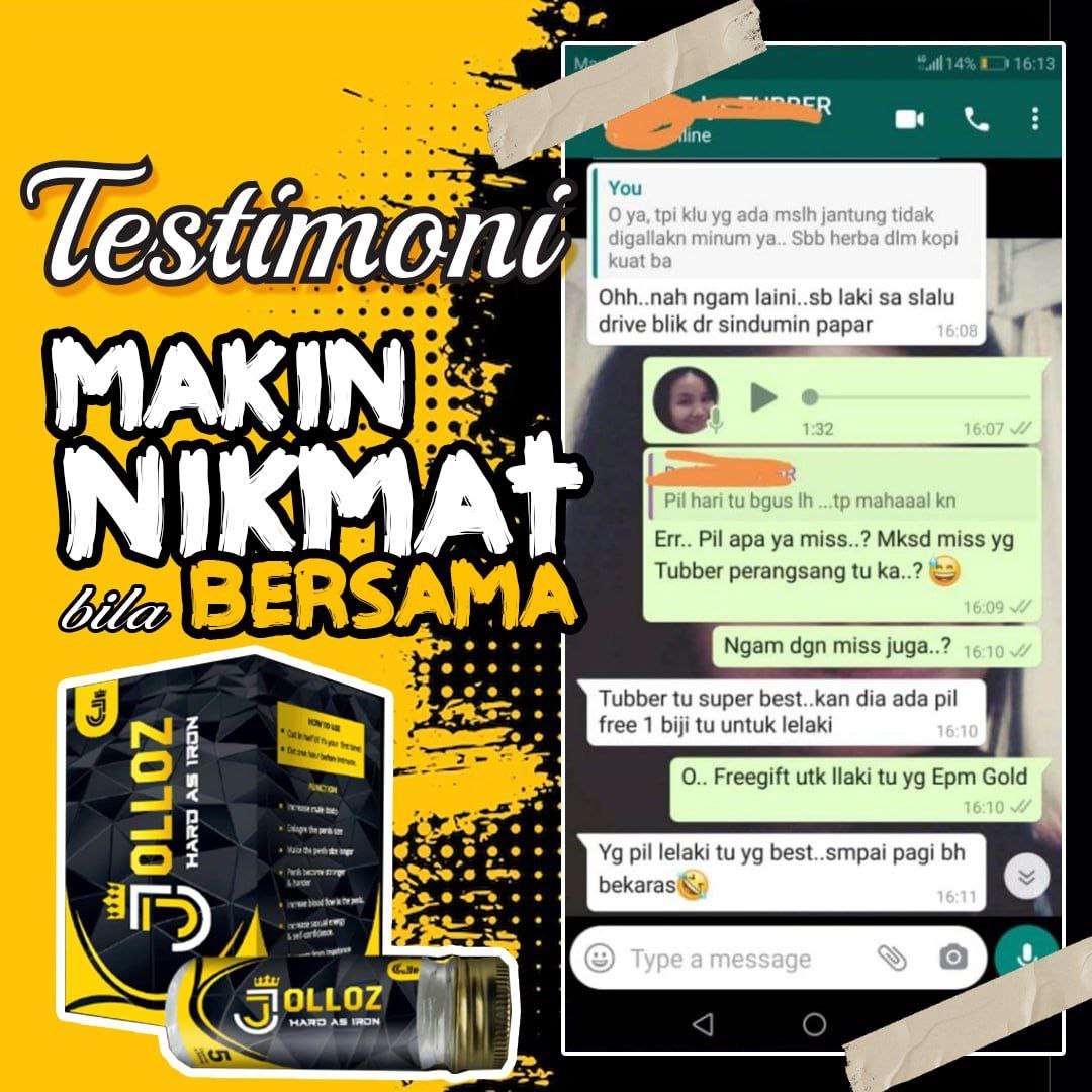 Testimoni pelanggan JOLLOZ 04