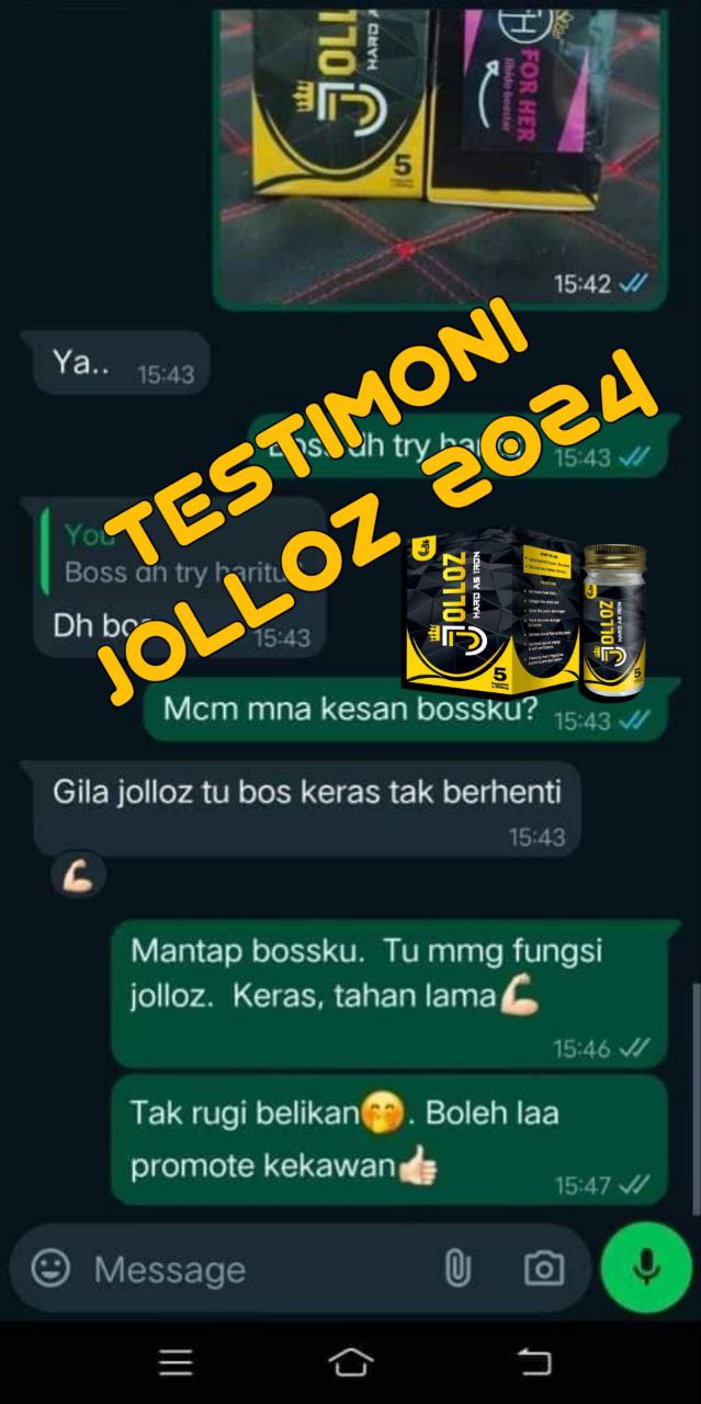 Testimoni pelanggan JOLLOZ 07