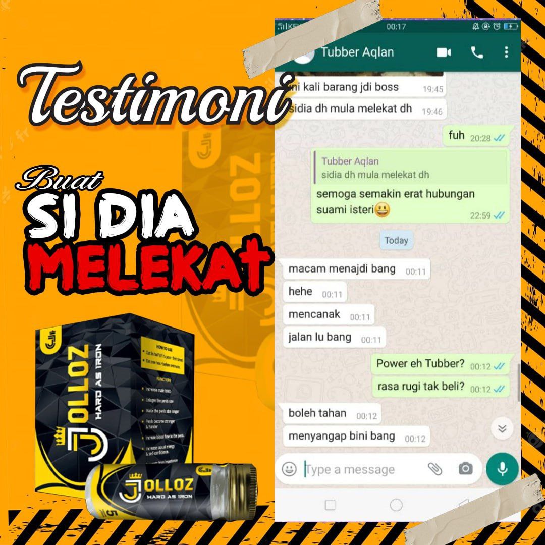 Testimoni pelanggan JOLLOZ 13