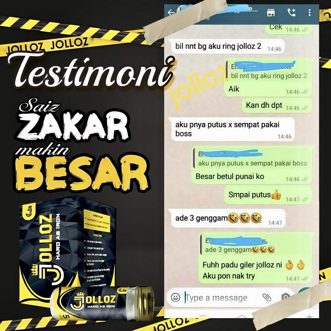 Testimoni pelanggan JOLLOZ 14